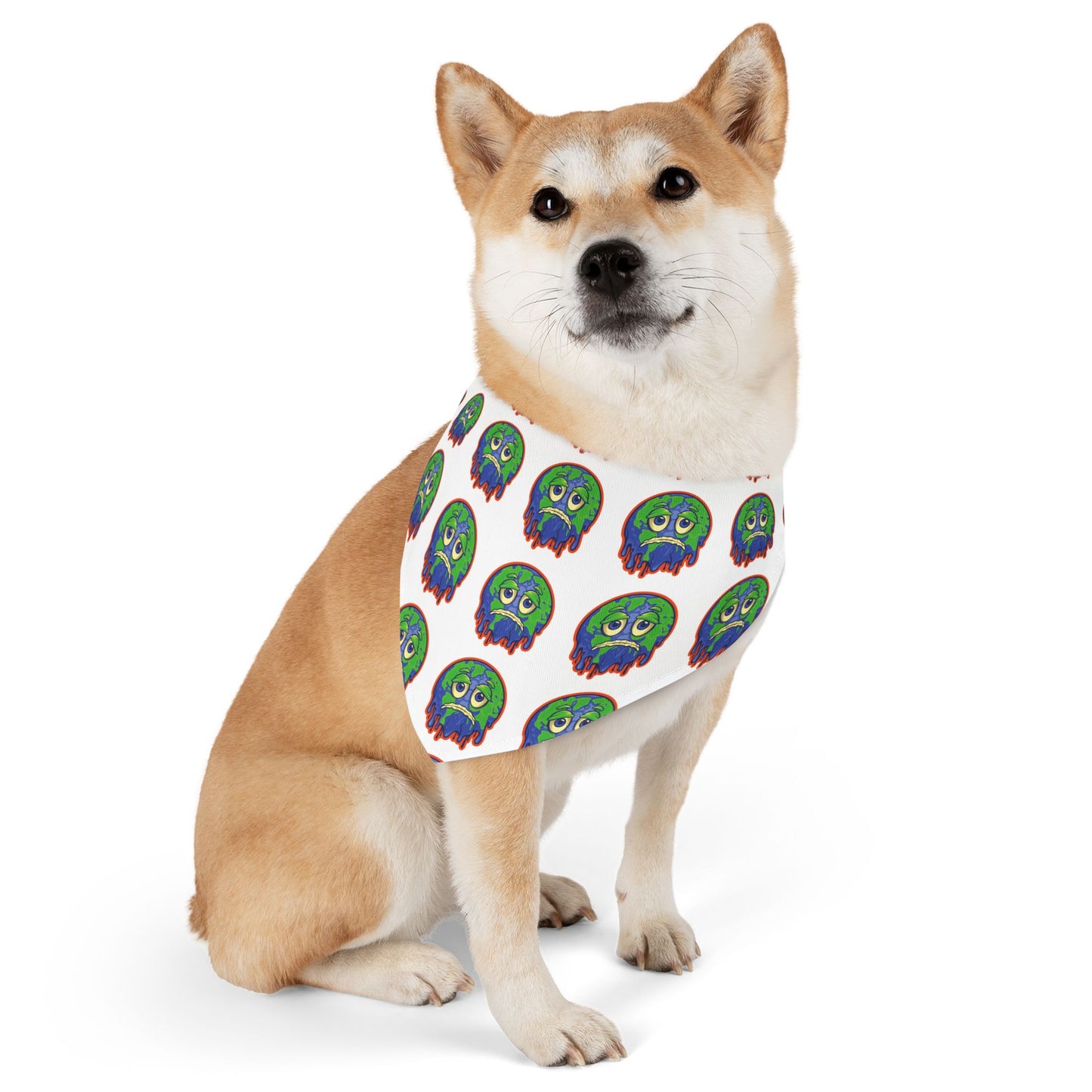 Pet Bandana Collar with Colorful Monster Design - Cute Dog Accessory for Halloween, Pet Costume, Dog Fashion, Dog Party, Puppy Gift