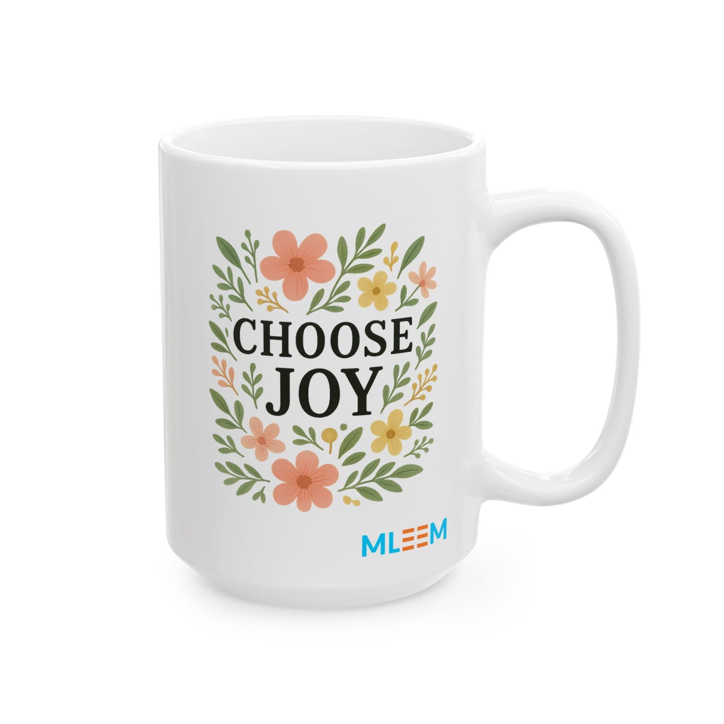 Choose Joy Floral Ceramic Mug