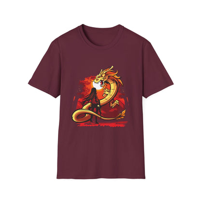 Girl Facing A Dragon - Mleem