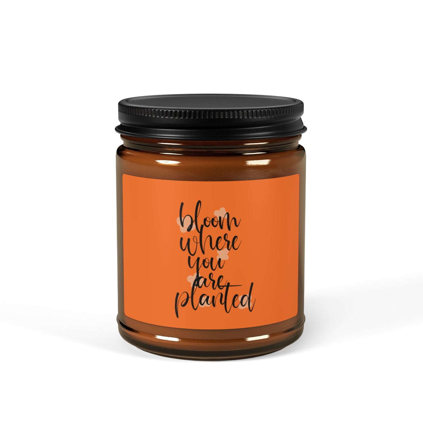 Amber Jar Soy Candle - Aromatherapy, Home Decor, Gift for Her, Relaxation, Self-Care