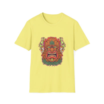 Tiki Leaf Weed Mascot with Smoke - Mleem