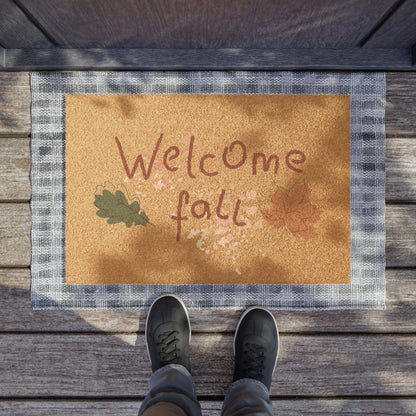 Welcome Fall Doormat - Cozy Autumn Decor, Front Door Mat, Seasonal Floor Mat, Thanksgiving Welcome, Fall Home Accents