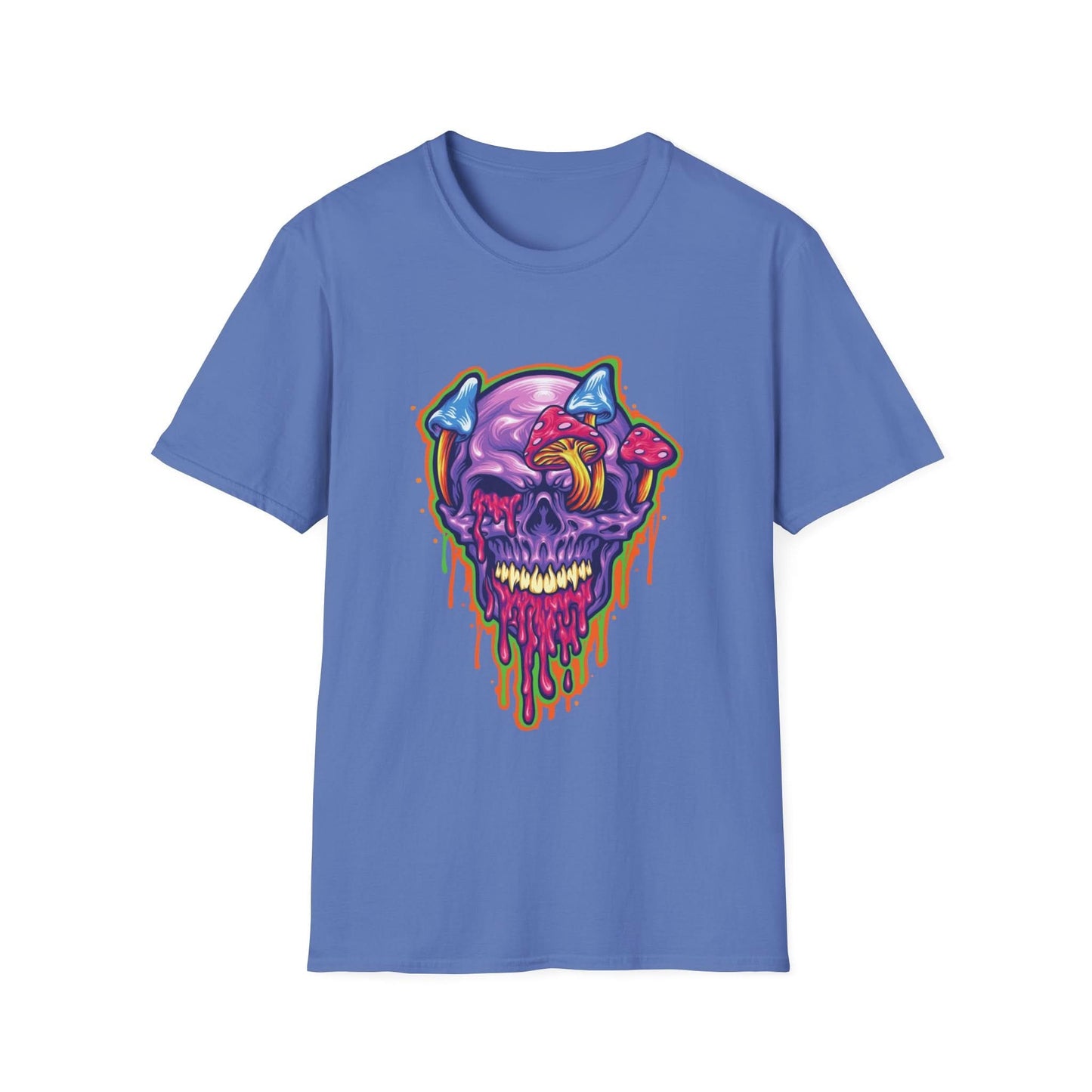 Magic Trippy Skull Mushroom Psychedelic - Mleem
