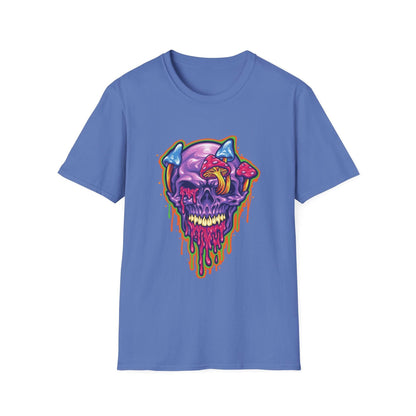 Magic Trippy Skull Mushroom Psychedelic - Mleem