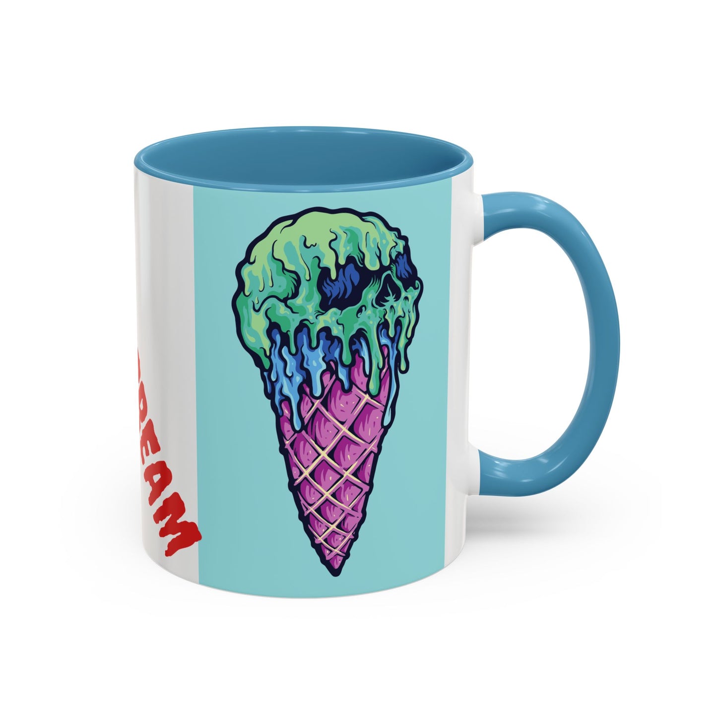 Creepy Ice Cream Mug - Perfect for Halloween, Unique Gift for Coffee Lovers, Spooky Decor, Creepscream Design, Fun Kitchenware