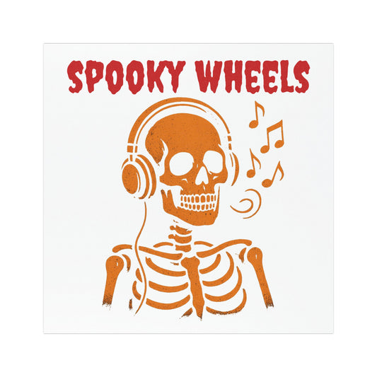 Spooky Wheels Car Magnet - Halloween Decor, Fun Skeleton Design, Auto Decoration, Party Favor, Gift for Car Lovers