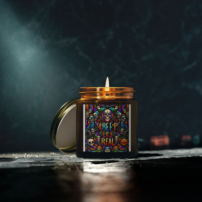 Halloween Scented Candles, Fragrant Home Decor, 'Creep it Real' Candles for Fall Celebrations, Party Favors, Gifts