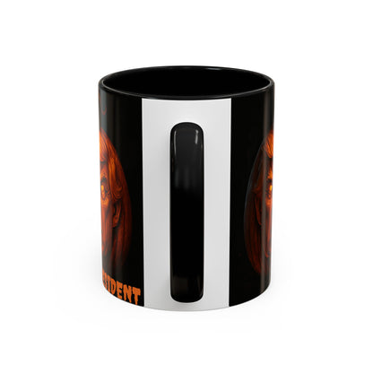 Halloween Pumpkin President Mug, Fun Gift for Coffee Lovers, Spooky Decor, Trick or Treat, Autumn Vibes, Unique Collectible