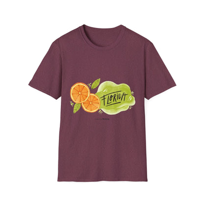 Florida Orange County Watercolor - Mleem