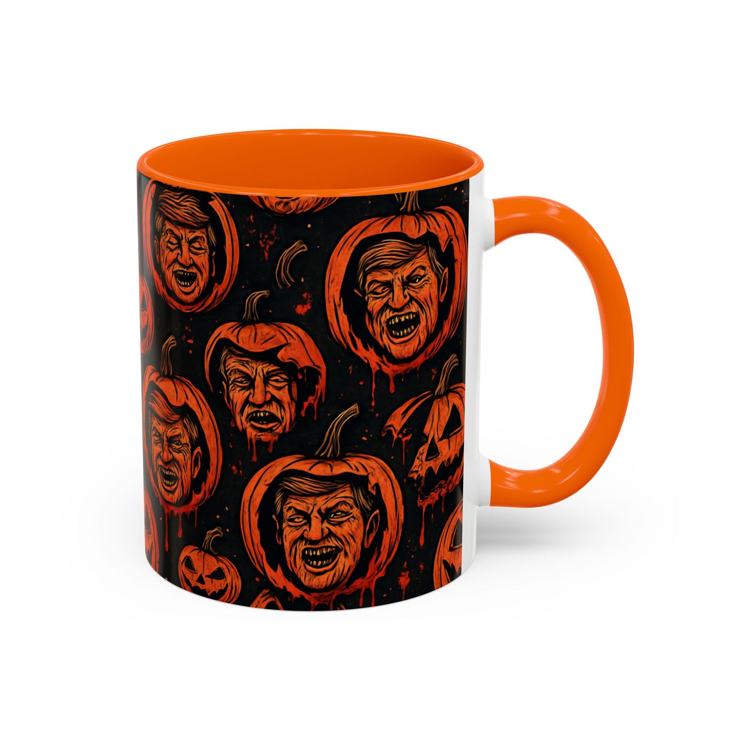 Spooky Pumpkin Faces Coffee Mug | Halloween Gifts, Funny Coffee Cup, Whimsical Mug, Holiday Decor, Unique Gifts