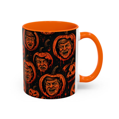 Spooky Pumpkin Faces Coffee Mug | Halloween Gifts, Funny Coffee Cup, Whimsical Mug, Holiday Decor, Unique Gifts