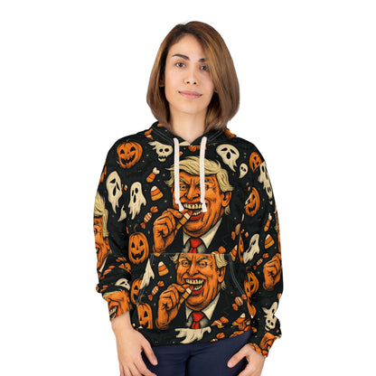 Halloween Party Hoodie, Fun Unisex Pullover with Spooky Design, Perfect for Halloween, Costume, Gift, Fall Celebrations