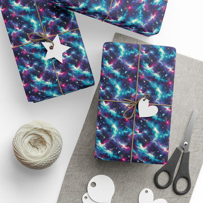 Cosmic Galaxy Wrapping Paper - Unique Gift Wrap for Any Occasion, Holiday Present, Birthday Gifts, DIY Crafts, Party Decor