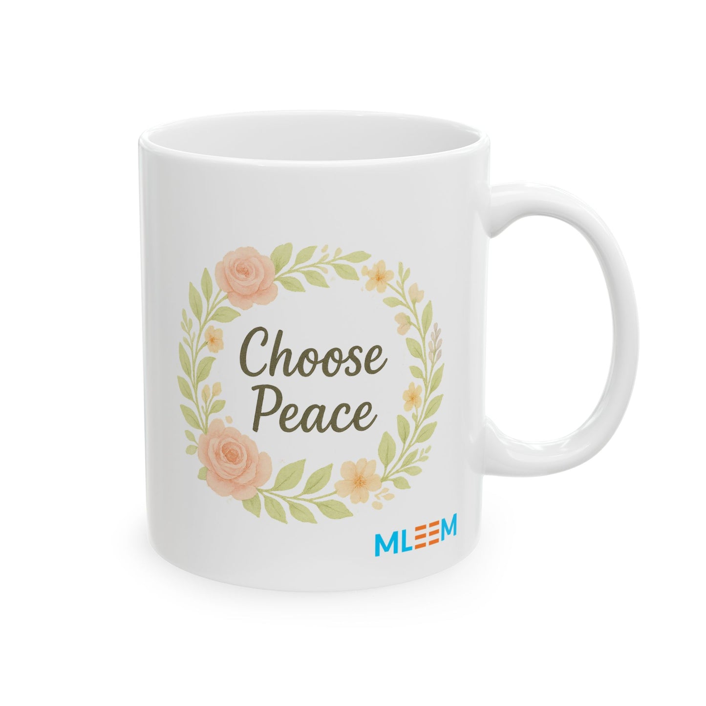 Floral Design Ceramic Mug