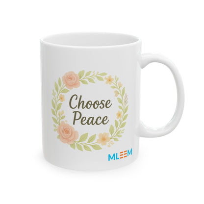Floral Design Ceramic Mug