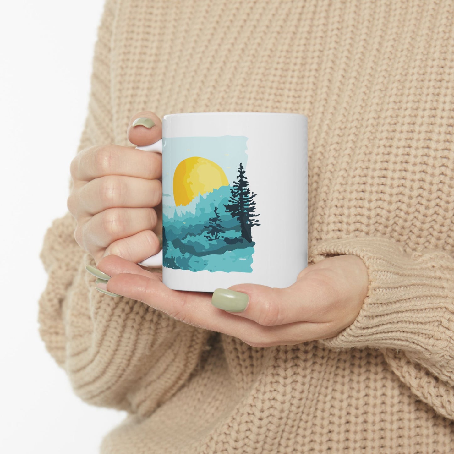 Nature-Inspired Ceramic Mug