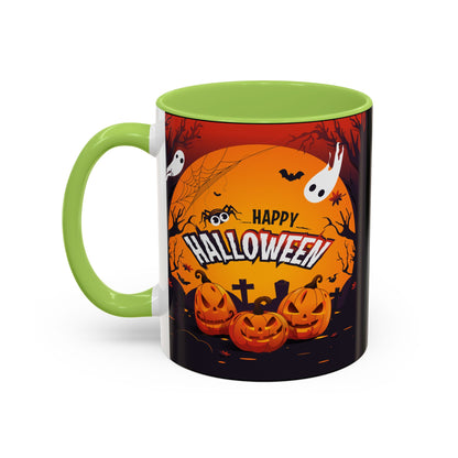Spooky Halloween Coffee Mug - Perfect for Ghost Lovers and Fall Celebrations, Halloween Decor, Gift, Pumpkin Spice Season, Black Accent Mug