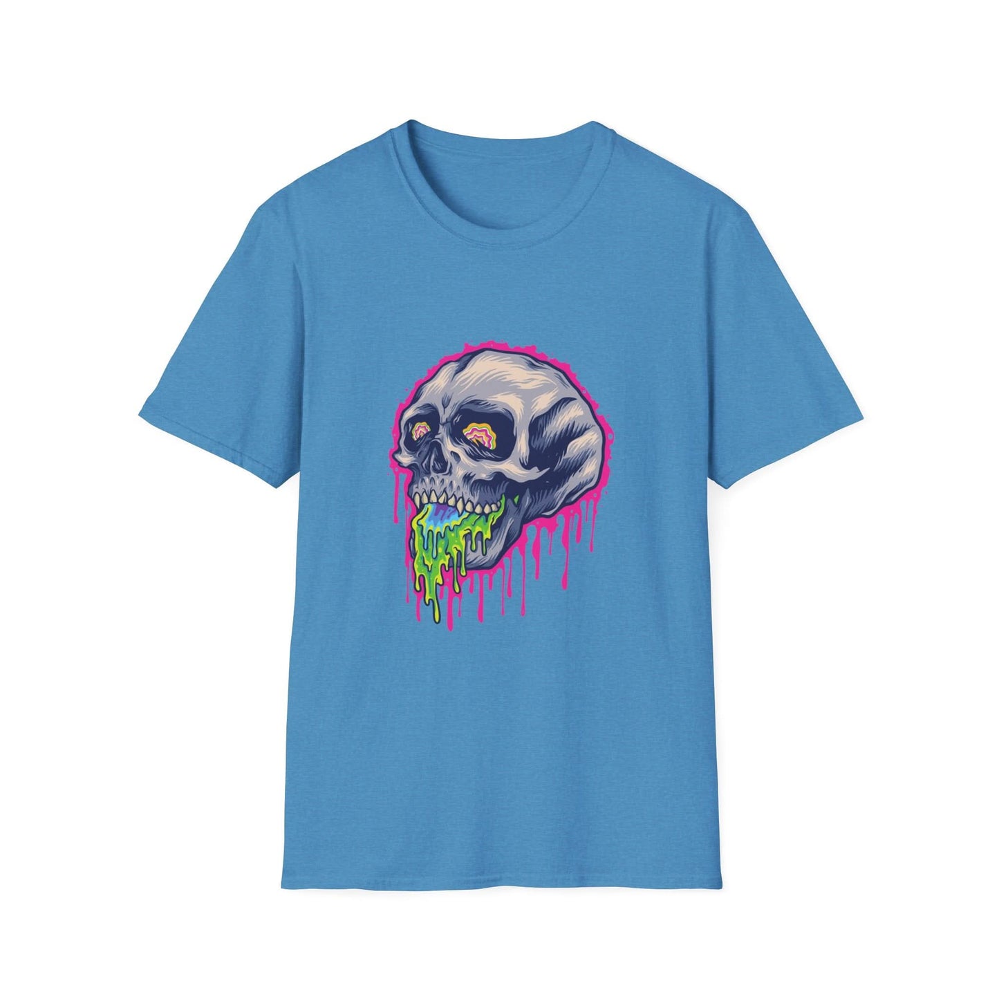Scary Colorful Stone Skull - Mleem