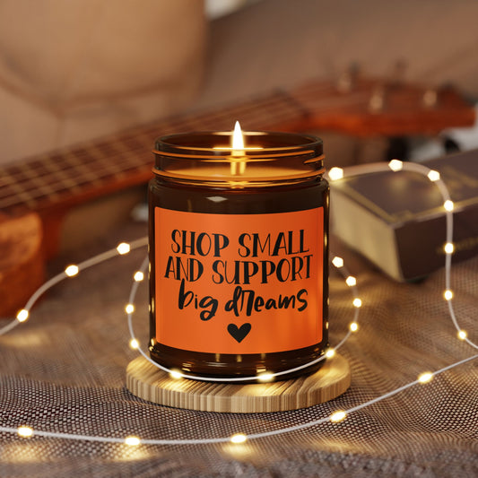Support Local Soy Candle -  Cozy Gift for Home, Aromatherapy, Candles for Relaxation