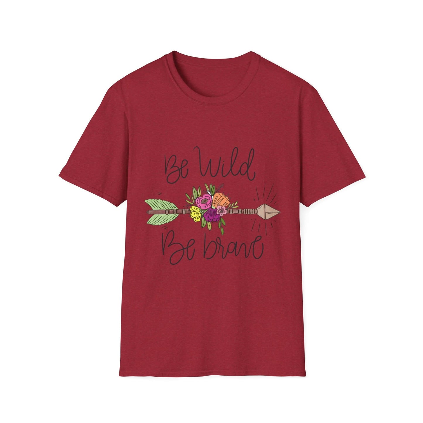 Be Wild Be Brave Flower Arrow - Mleem
