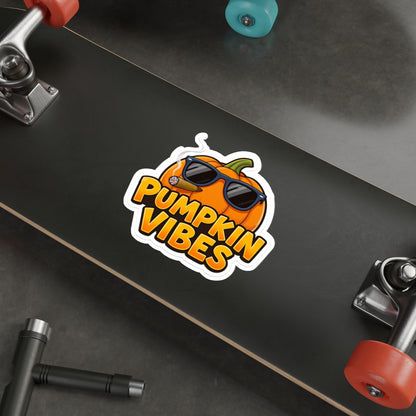 Pumpkin Vibes Die-Cut Stickers | Fun Fall Decor, Halloween Gifts, Laptop Stickers, Pumpkin Lovers, Seasonal Decor