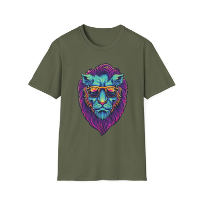 Lion Head with Sunglasses Psychedelic - Mleem