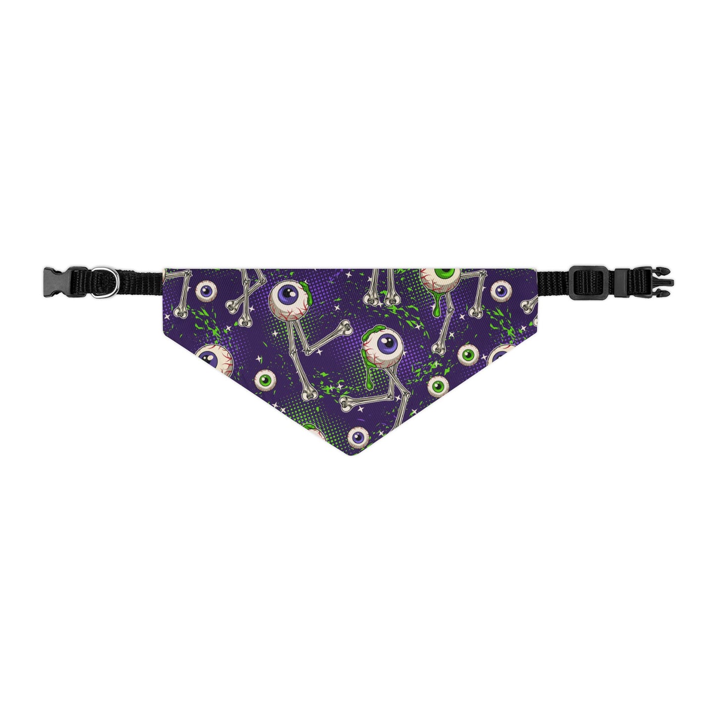 Spooky Eye Pet Bandana Collar | Halloween Dog Accessory, Cute Pet Apparel, Adjustable Dog Scarf, Pet Costume, Fun Pet Gift