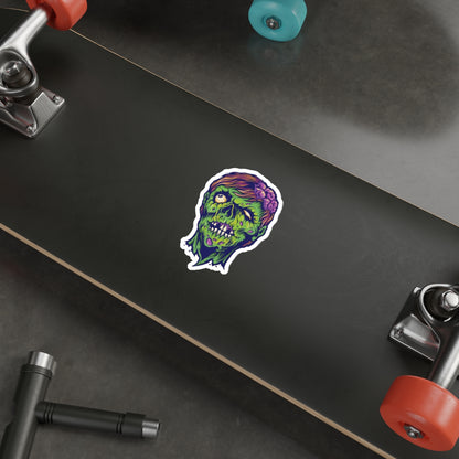 Zombie Die-Cut Stickers - Spooky Decor, Laptop Accessories, Halloween Party Favors, Gift Ideas for Horror Fans, Unique Art
