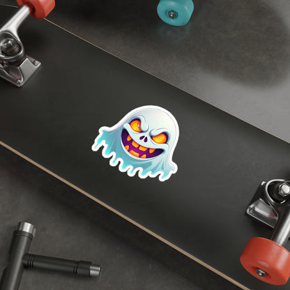Spooky Ghost Die-Cut Stickers | Fun Halloween Decor, Laptop Accessories, Party Favors, Enamel Pin Alternatives, Gift Ideas