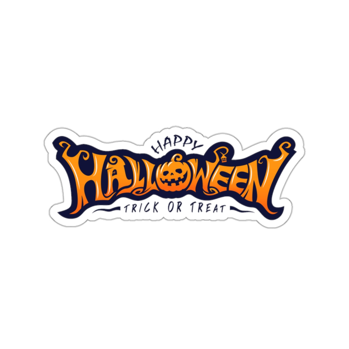 Halloween Die-Cut Stickers, Trick or Treat Decor, Spooky Laptop Decal, Festive Gift, Halloween Party Essentials