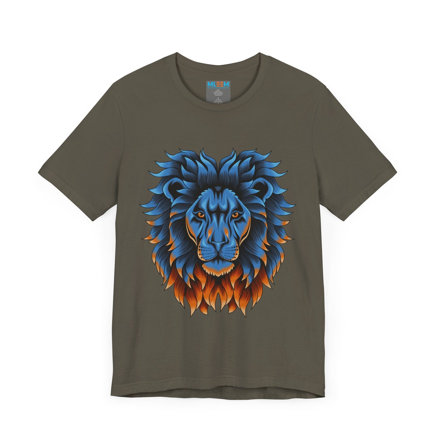 Dynamic Lion Graphic Tee - Unisex Short Sleeve Jersey T-Shirt