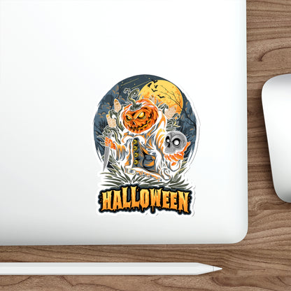 Halloween Die-Cut Stickers, Perfect for Scrapbooking, Gift Giving, & Halloween Decor, Spooky Pumpkin & Skull Design