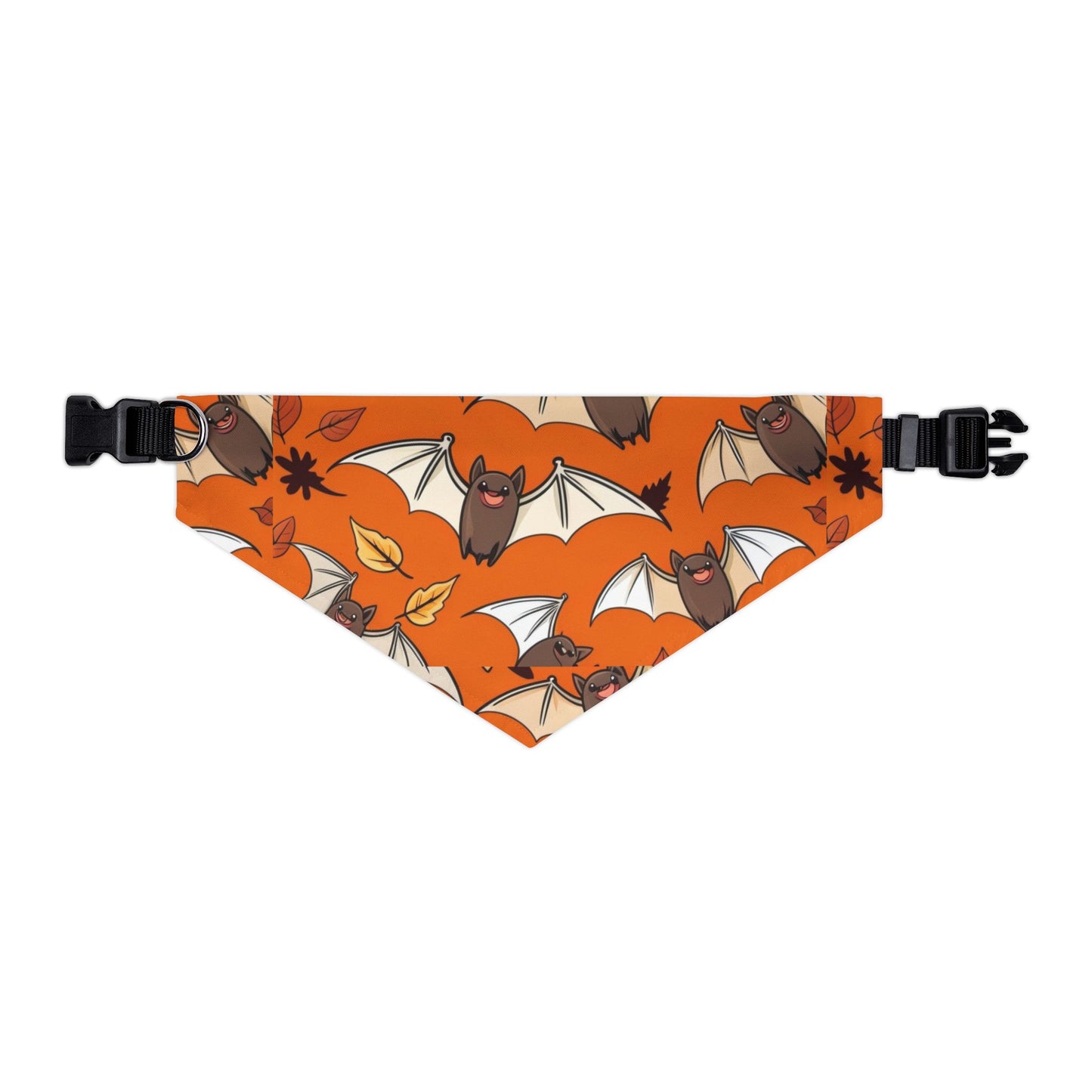 Cute Halloween Pet Bandana Collar, Dog Accessories, Pet Costume, Bat Print, Fall Pet Gear