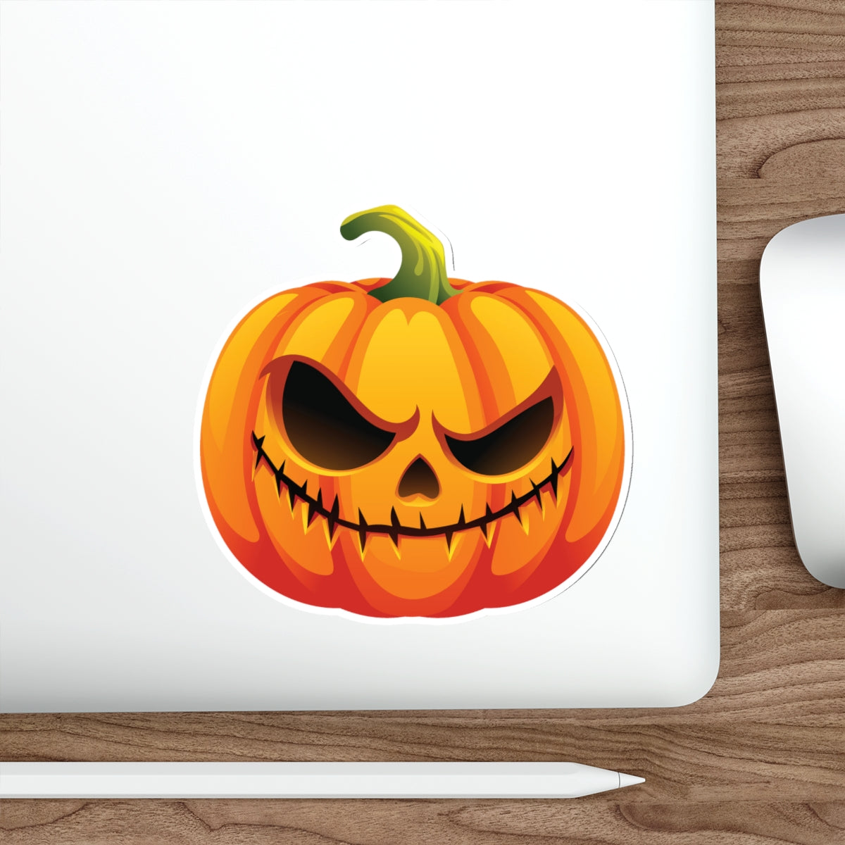 Spooky Pumpkin Die-Cut Stickers | Halloween Decor, Laptop Stickers, Fun Gifts, Seasonal Accessories, Trick or Treat Essentials