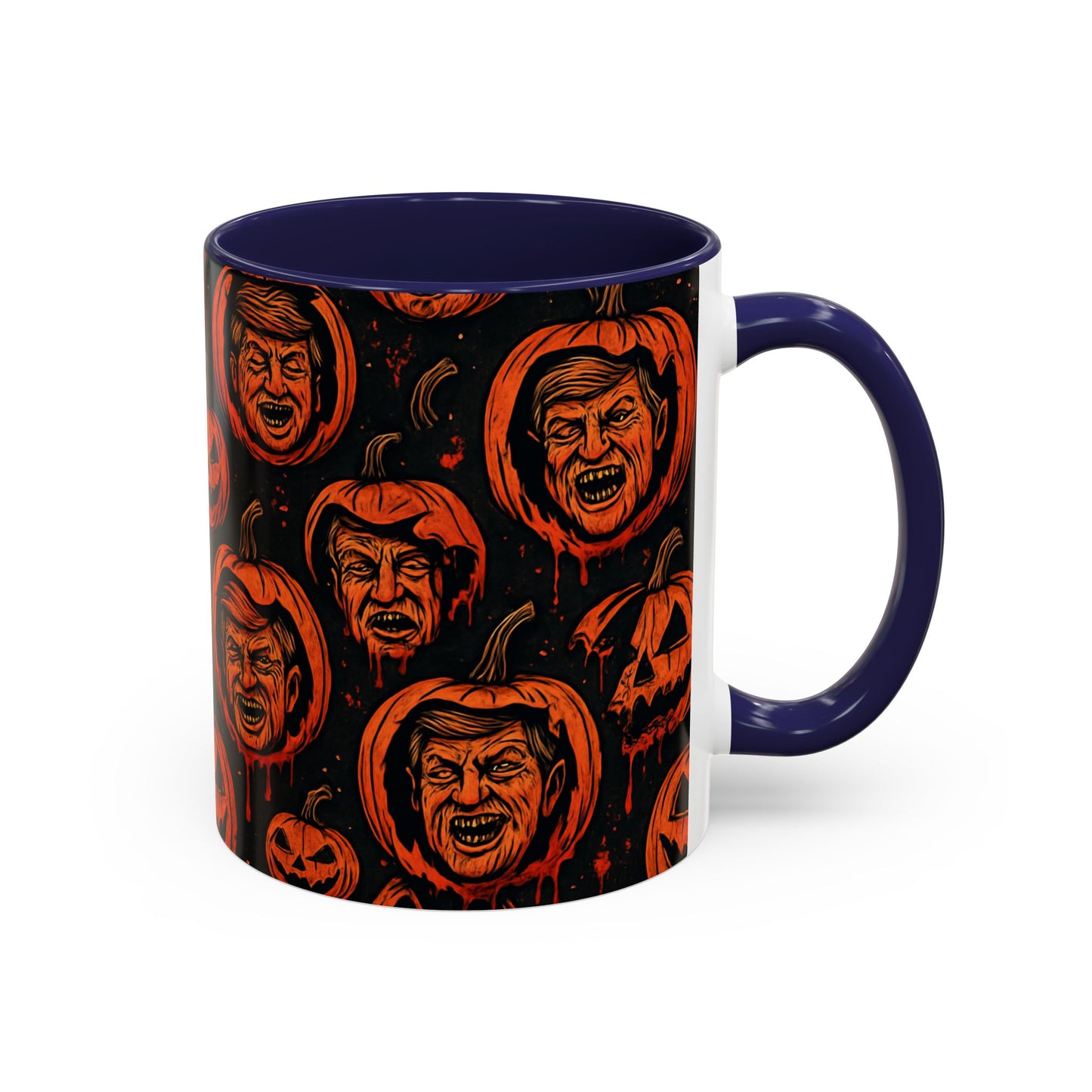 Spooky Pumpkin Faces Coffee Mug | Halloween Gifts, Funny Coffee Cup, Whimsical Mug, Holiday Decor, Unique Gifts