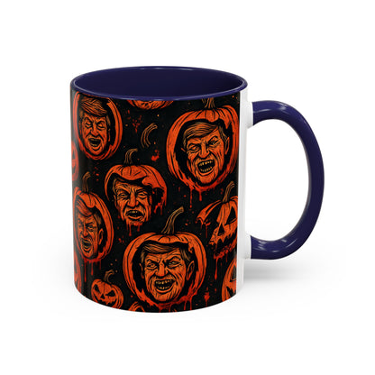 Spooky Pumpkin Faces Coffee Mug | Halloween Gifts, Funny Coffee Cup, Whimsical Mug, Holiday Decor, Unique Gifts