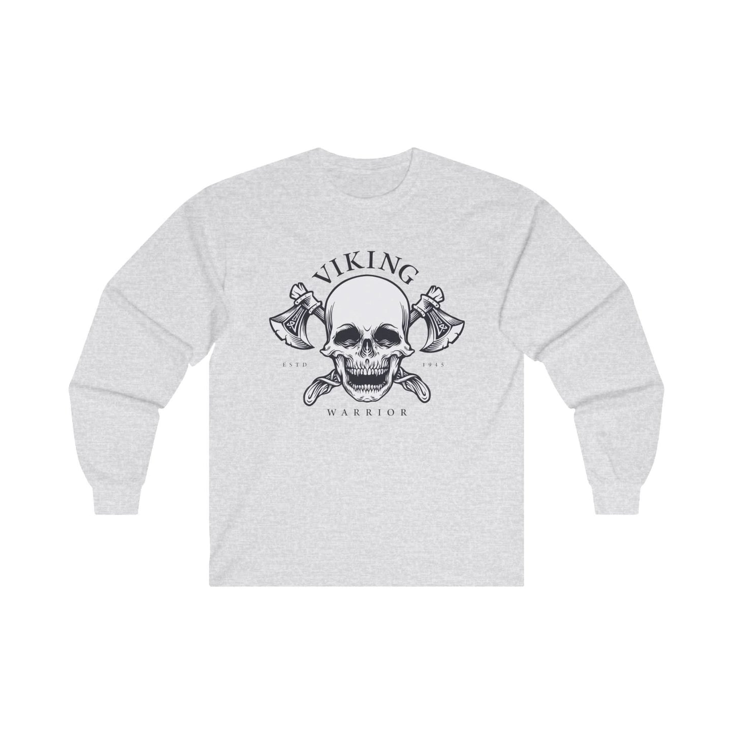 Viking Head Skull With Axe - Mleem