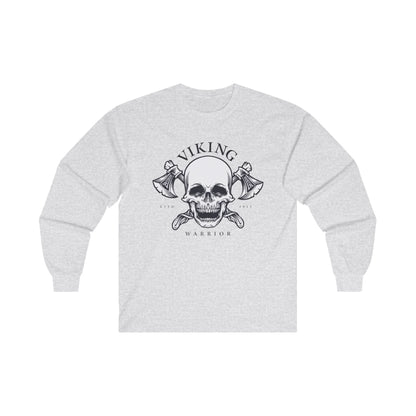 Viking Head Skull With Axe - Mleem