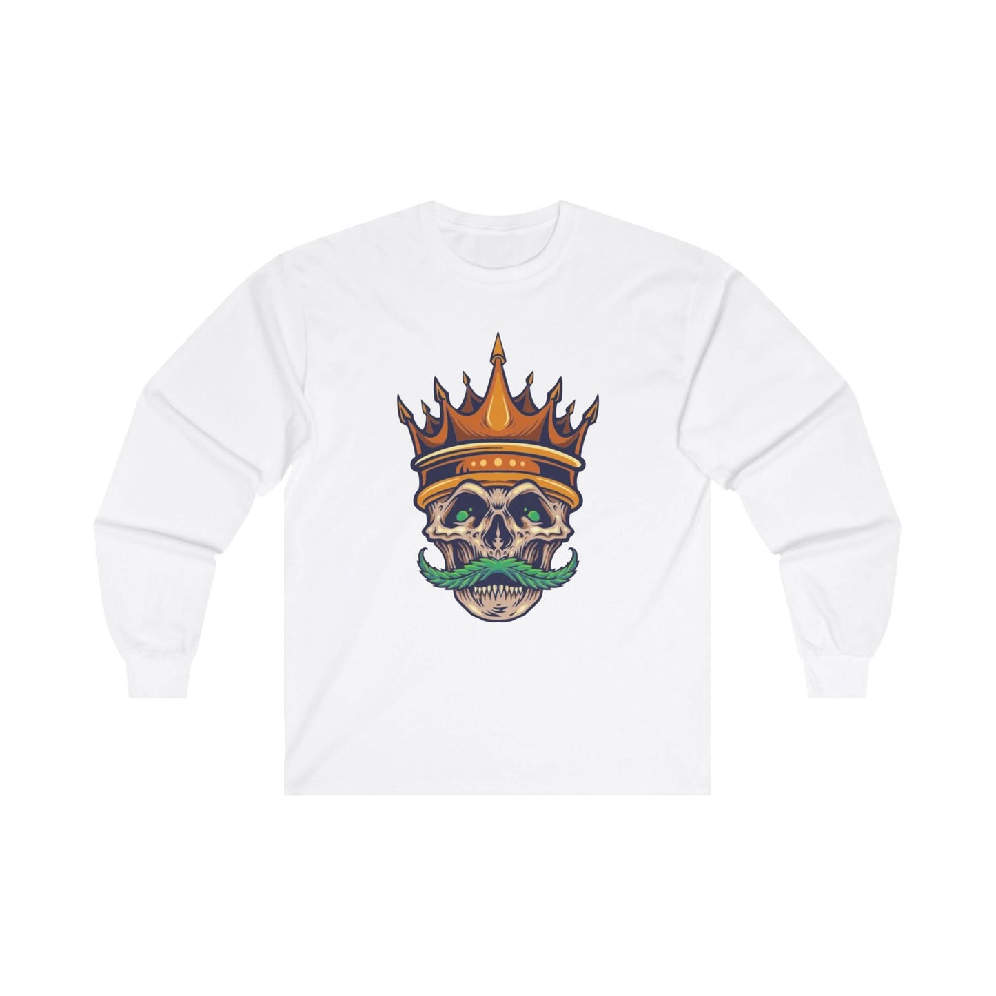 Gold Crown With Weed Mustache - Mleem