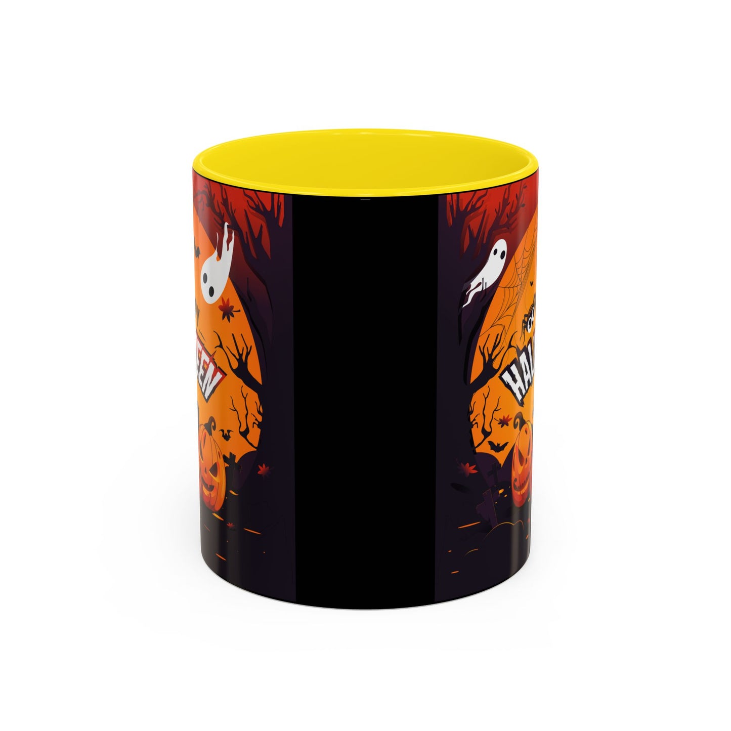 Spooky Halloween Coffee Mug - Perfect for Ghost Lovers and Fall Celebrations, Halloween Decor, Gift, Pumpkin Spice Season, Black Accent Mug