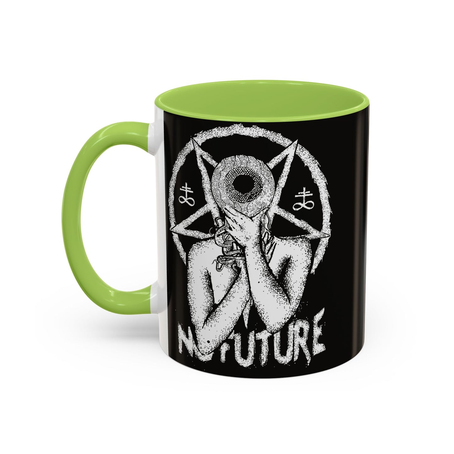 Gothic Ceramic Coffee Mug – Dark Art, Unique Gift, Halloween Decor, Witchy Vibe, Spooky Homeware