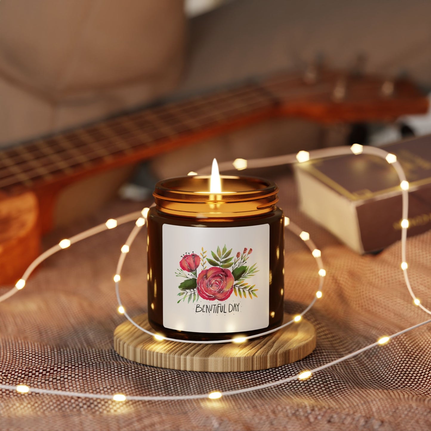Scented Soy Candle | Floral Home Decor, Eco-Friendly, Aromatherapy