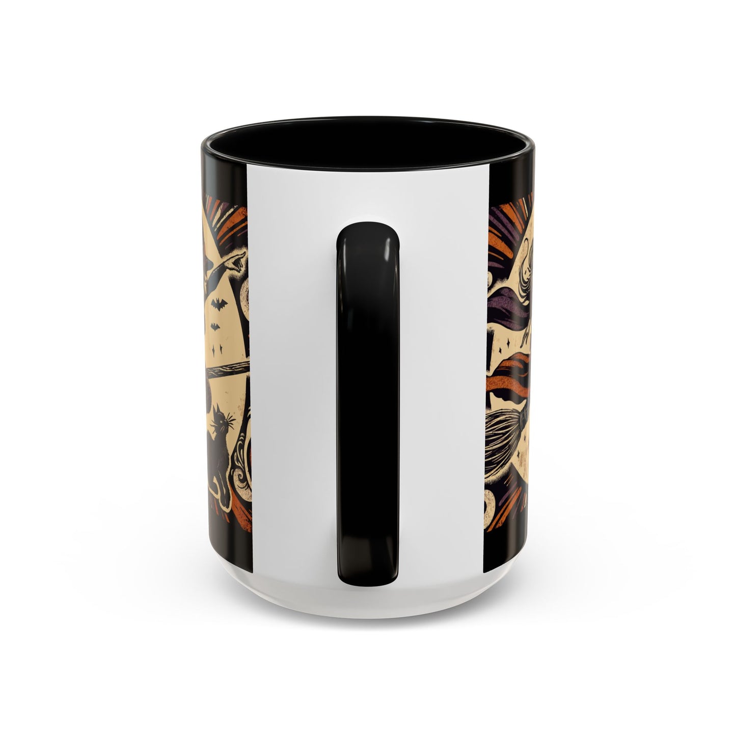 Halloween-Themed Accent Coffee Mug, Coffee Cup for Witch Lovers, Haunted Mug for Spooky Season, Unique Gift for Halloween, Witch Decor