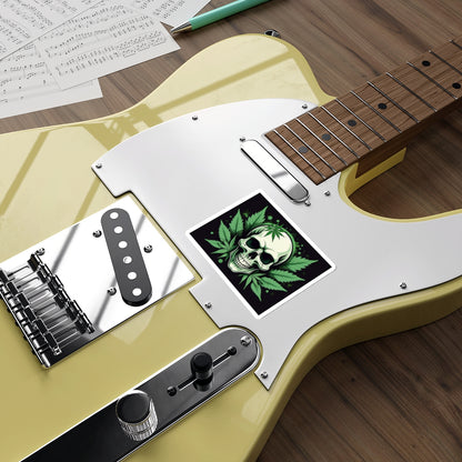 Green Skull Die-Cut Stickers, Gothic Decor, Laptop Accessories, Halloween Party Favor, Unique Gifts for Friends