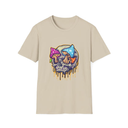 Scary Skull Mushrooms Melted Colorful - Mleem