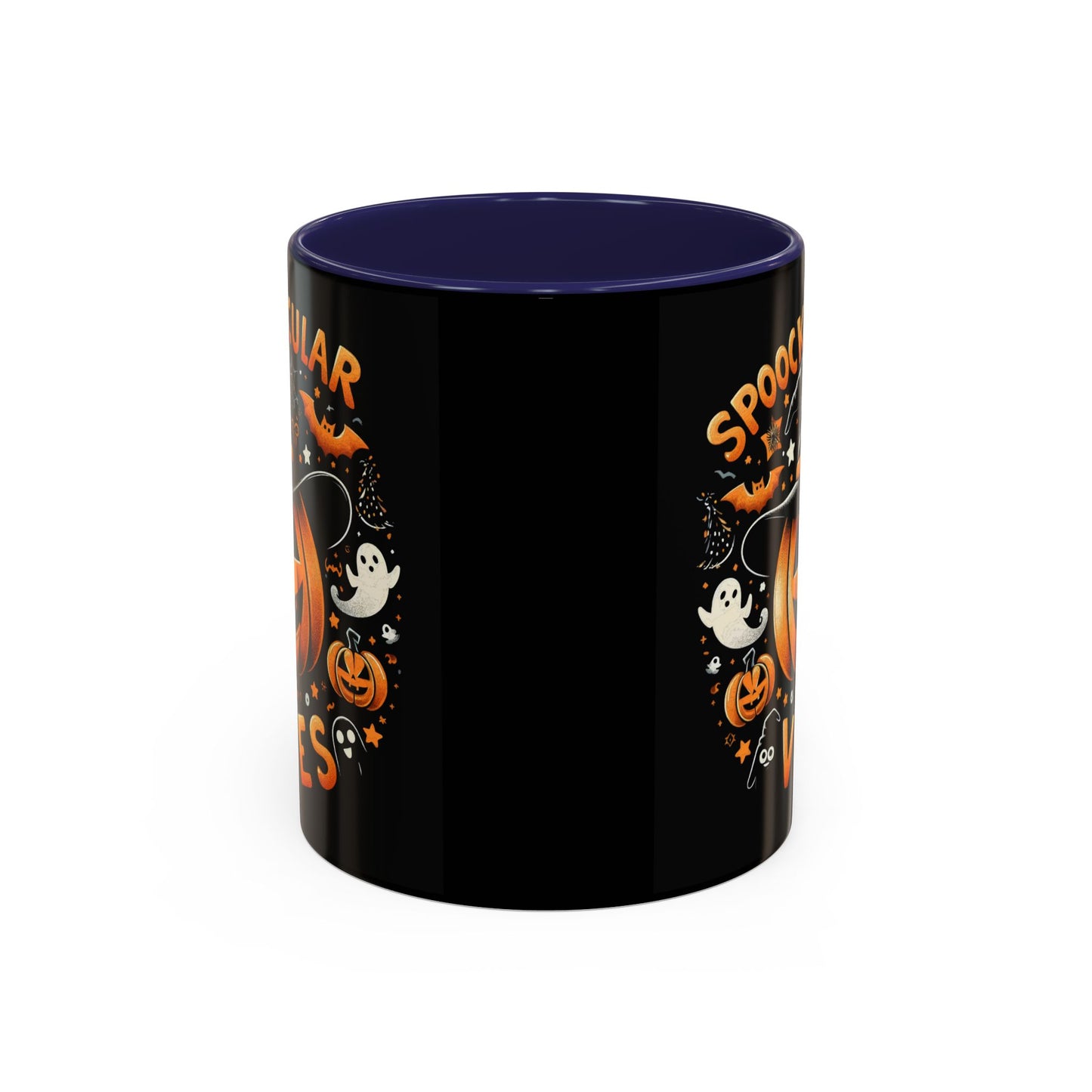 Halloween Accent Coffee Mug - Spooktacular Vibes, Fall Home Decor, Pumpkin Lovers Gift, Trick or Treat Mug, Spooky Season Drinkware