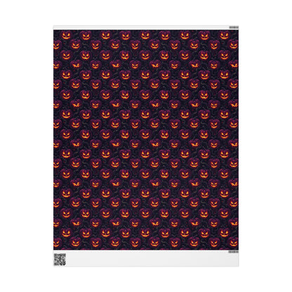 Halloween Themed Wrapping Paper, Festive Gift Wrap, Spooky Gift Wrap for Fall, Pumpkin Gift Wrap, Holiday Wrapping Sheets