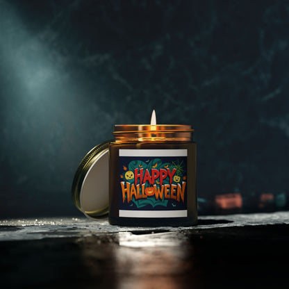 Halloween Themed Scented Candles - Coconut Apricot Wax (4oz, 9oz) | Festive Fall Decor, Trick or Treat Gift, Cozy Autumn Vibes, [...]