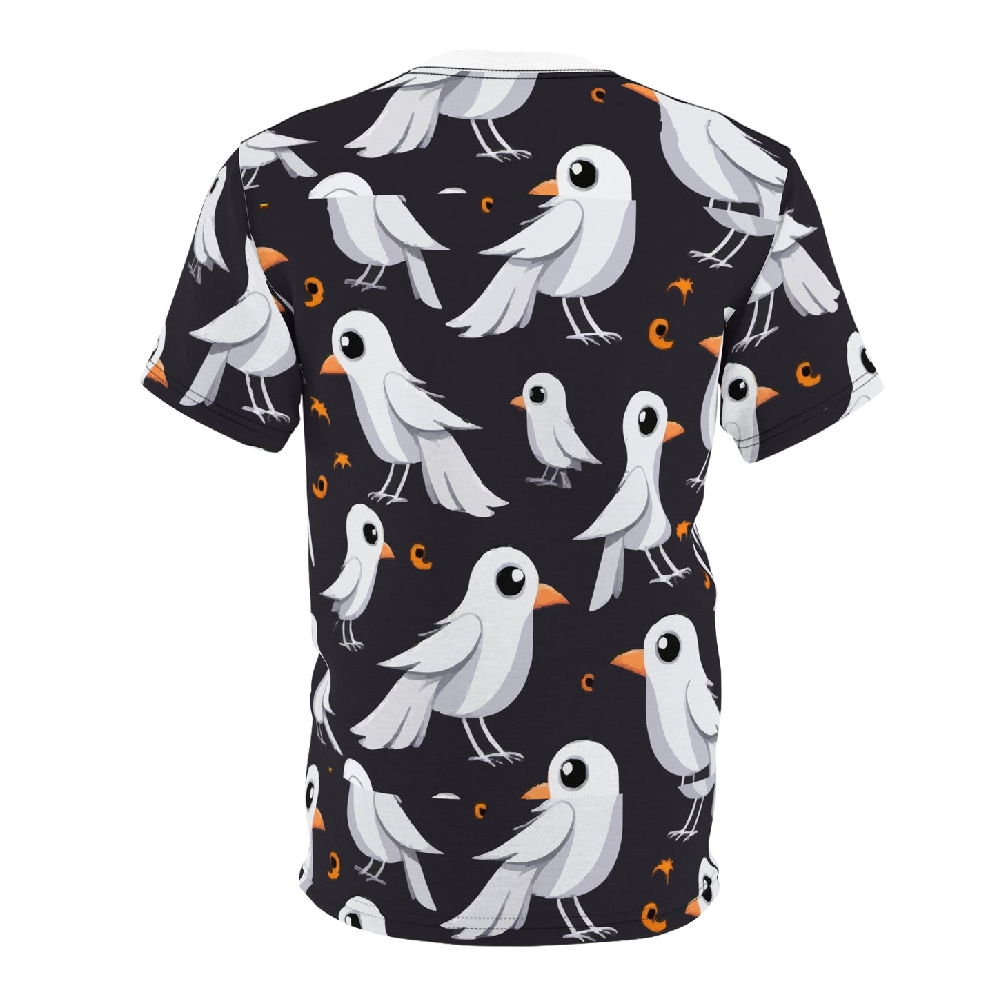 Whimsical Bird Print Unisex Tee, Cute Graphic Shirt, Casual Wear, Gift for Bird Lovers, Summer Style, Fun Everyday Comfort
