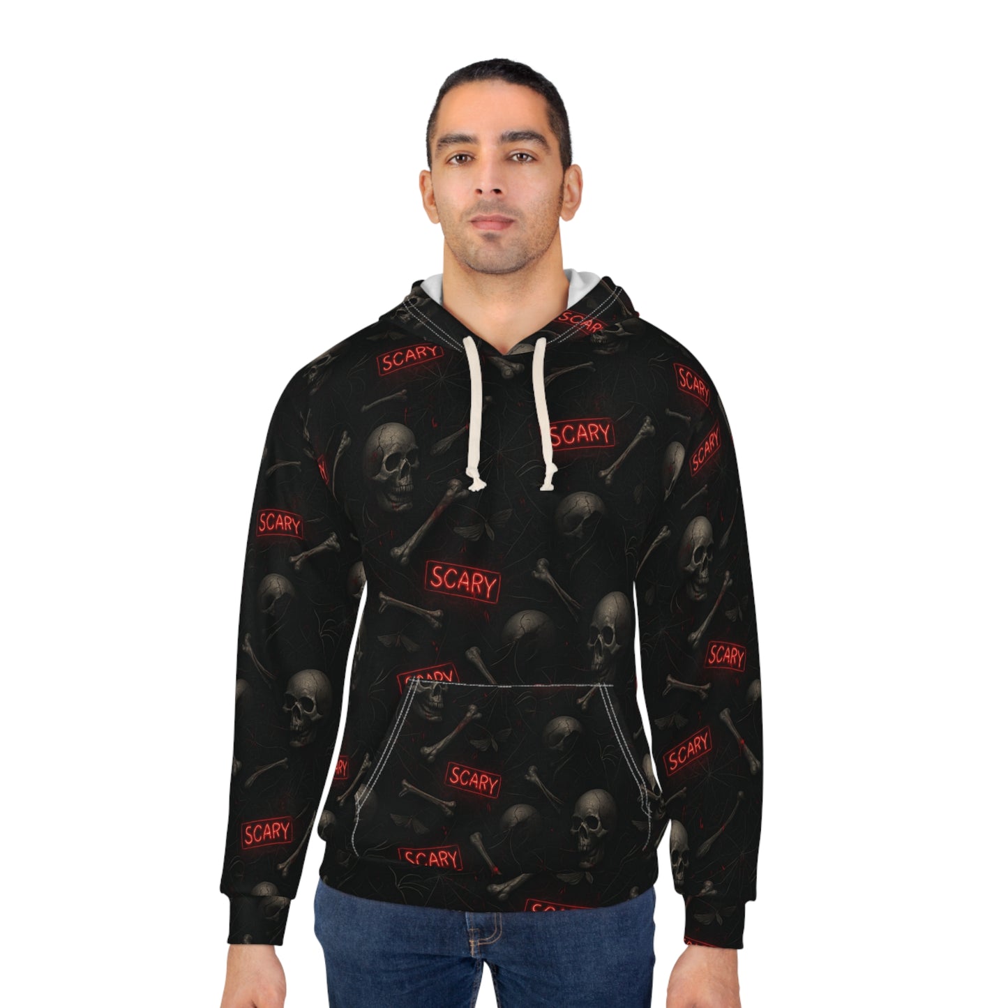 Spooky Skull Hoodie - Perfect for Halloween, Cozy Warmth, Unisex Style, Gift for Goths, Streetwear Fashion